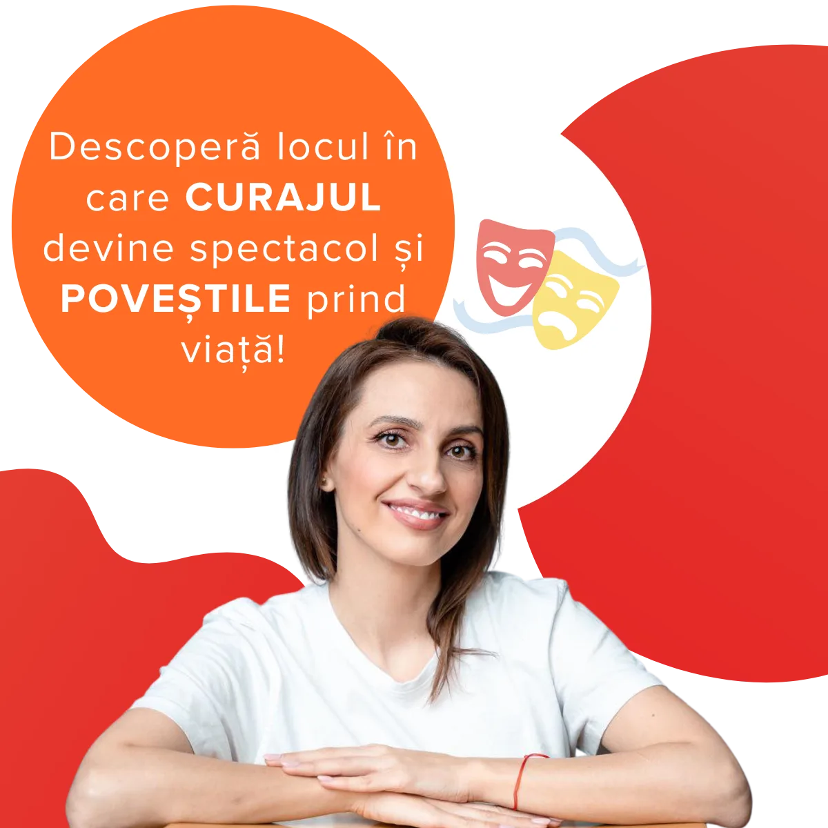 Banner Descoperă locul în care curajul devine spectacol, cu Mădălina Mărcuș